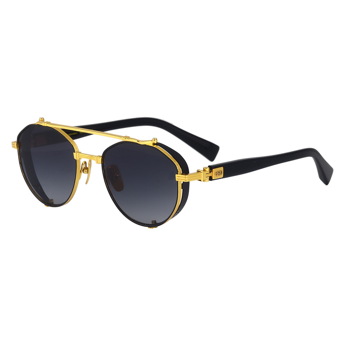 Retro oval stel Slagfaste solbriller i ren titanium
