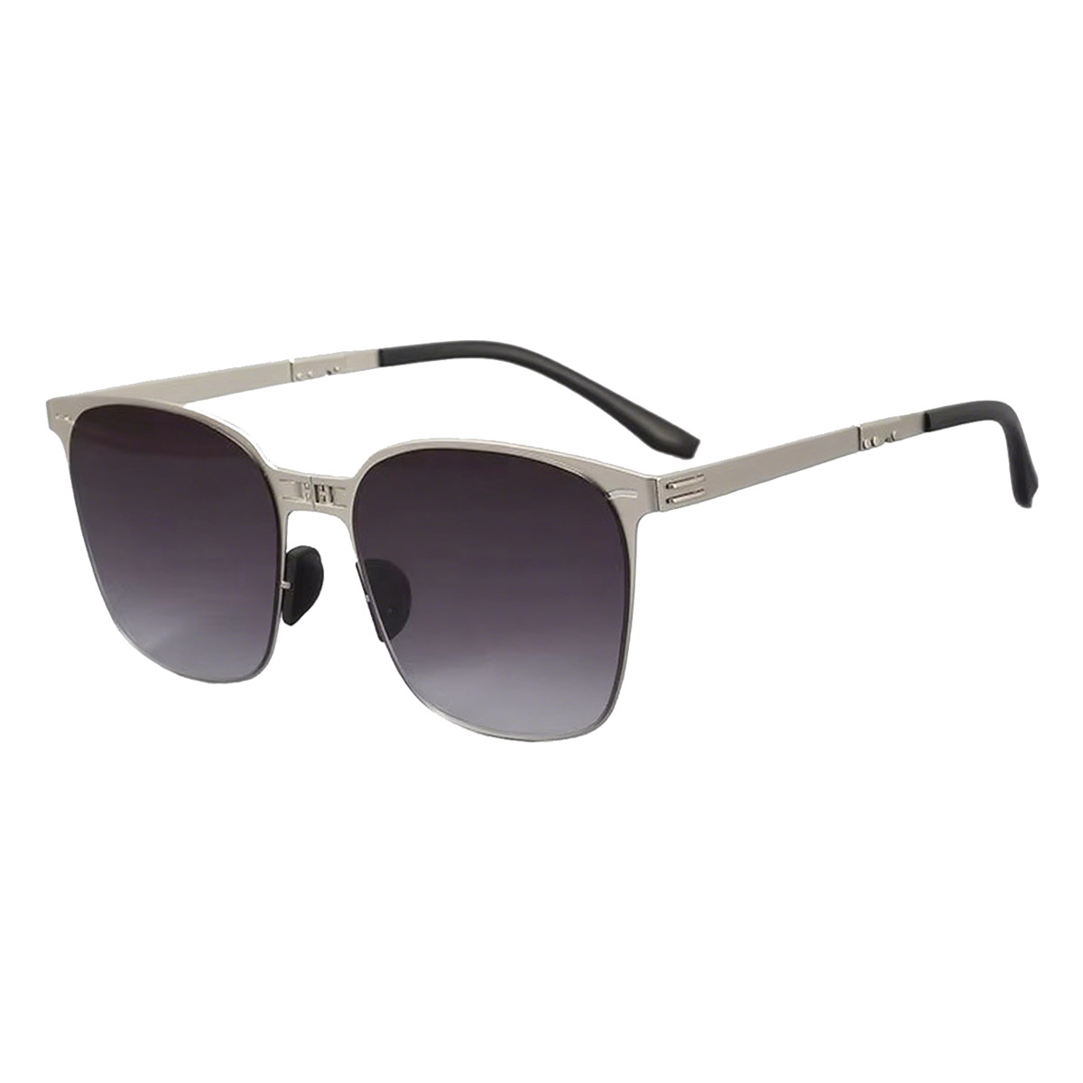 Foldbare lette unisex metalsolbriller med fuld stel