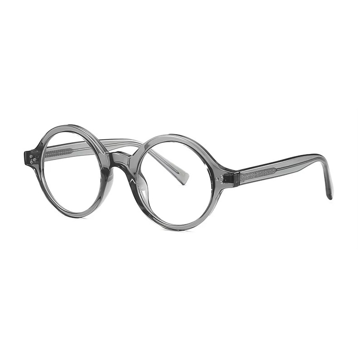 Herre retro tallerken runde progressive multi-fokal læsebriller
