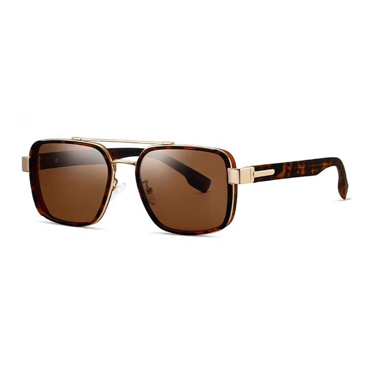 Metal Square Frame TR Temple Gradient solbriller